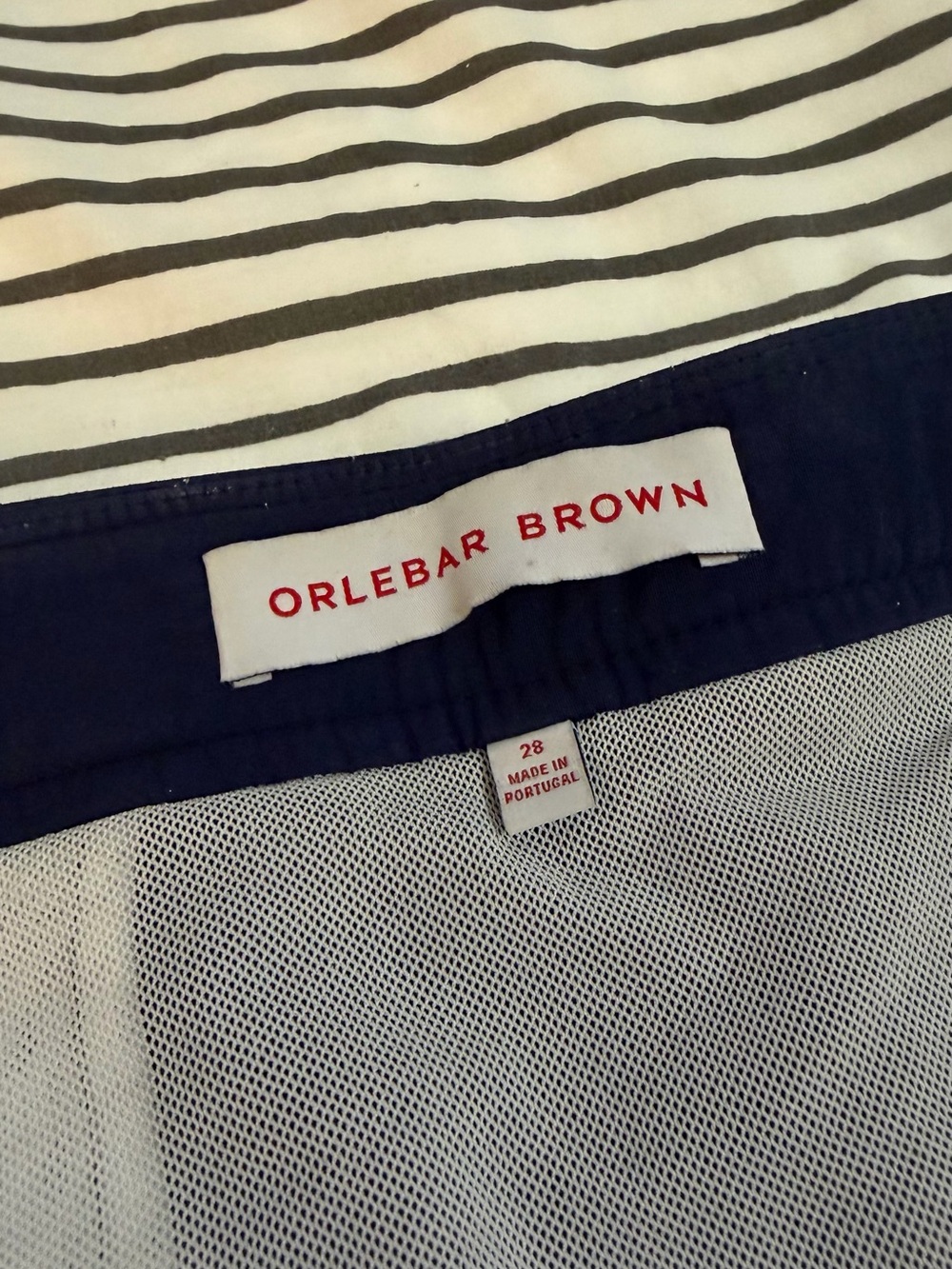 Orlebar Brown Deep Navy Adjustable Side-Tab Setter Swim Shorts - Picture 5 of 6